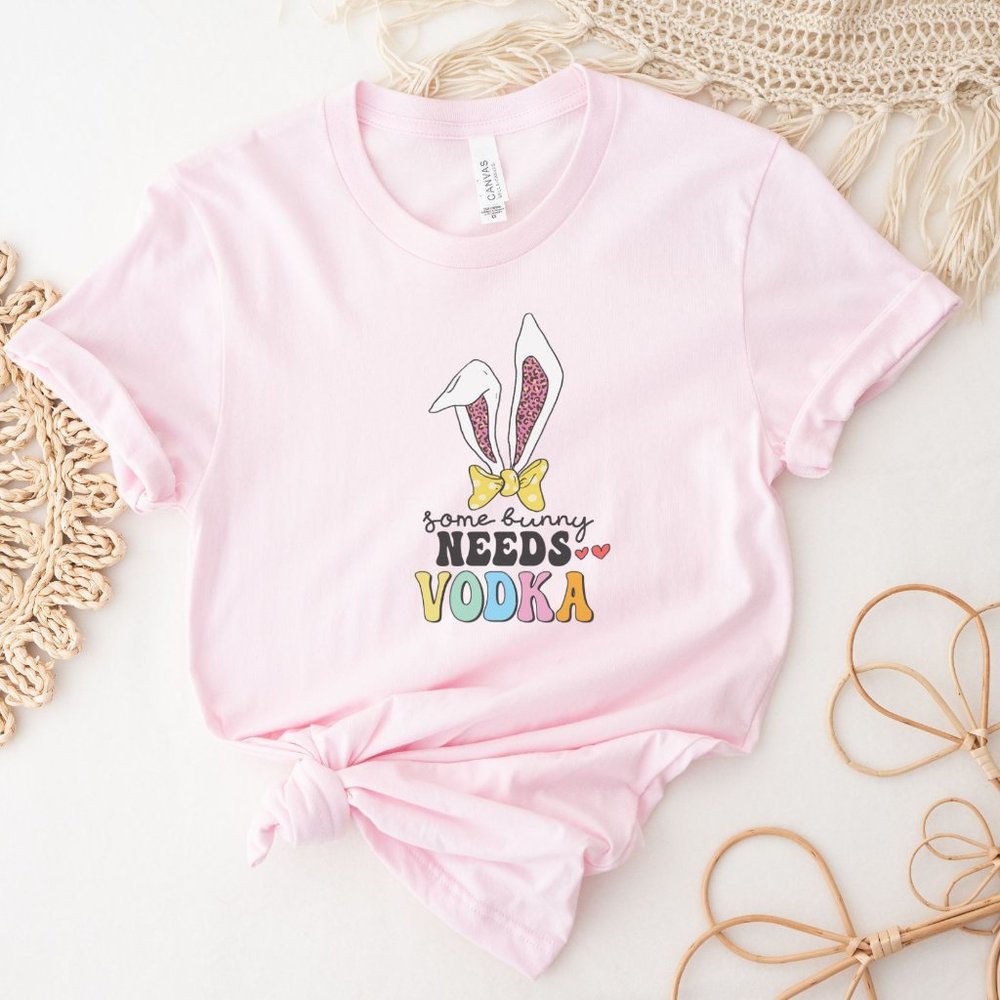 Easter Shirt, Some Bunny Needs Vodka T-Shirt, Women's T-Shirt